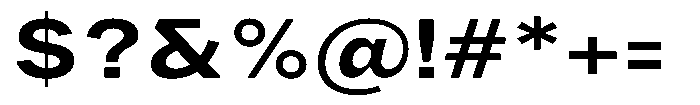 Phiano BoldExpanded Font OTHER CHARS