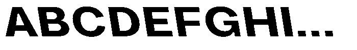 Phiano BoldExpandedBackslant Font UPPERCASE