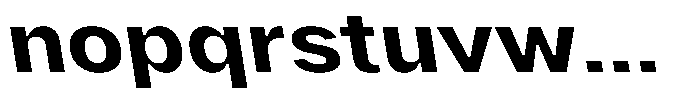 Phiano BoldExpandedBackslant Font LOWERCASE