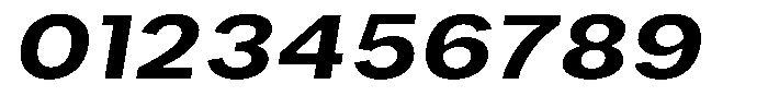 Phiano BoldExpandedSlant Font OTHER CHARS