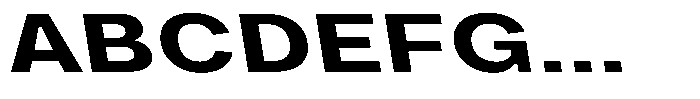 Phiano BoldExtExpBackslant Font UPPERCASE