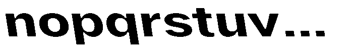 Phiano BoldExtExpBackslant Font LOWERCASE