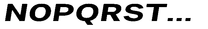 Phiano BoldExtraExpandedSlant Font UPPERCASE