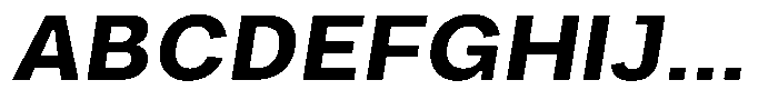 Phiano BoldSemiExpandedSlant Font UPPERCASE