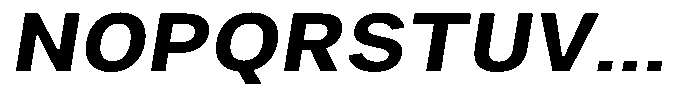 Phiano BoldSemiExpandedSlant Font UPPERCASE