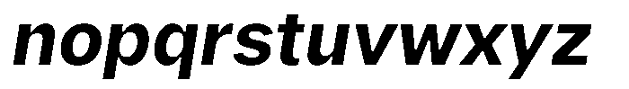 Phiano BoldSlant Font LOWERCASE