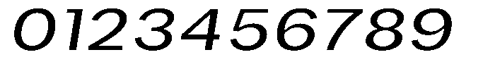 Phiano ExpandedSlant Font OTHER CHARS