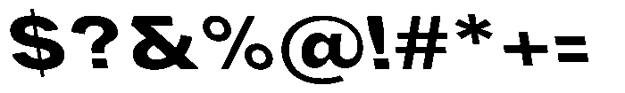 Phiano ExtBdExpBackslant Font OTHER CHARS