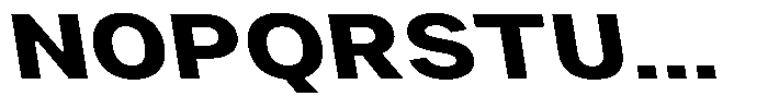Phiano ExtBdExpBackslant Font UPPERCASE