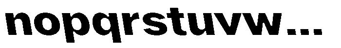 Phiano ExtBdExpBackslant Font LOWERCASE