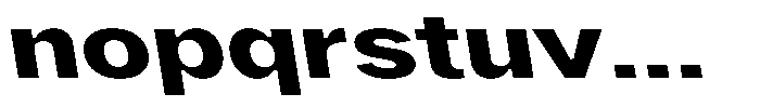 Phiano ExtBdExtExpBackslant Font LOWERCASE