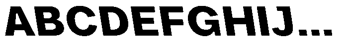 Phiano ExtBdSemExpBackslant Font UPPERCASE