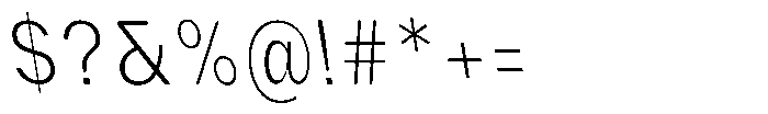 Phiano ExtLtCondBackslant Font OTHER CHARS