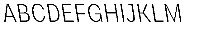 Phiano ExtLtCondBackslant Font UPPERCASE