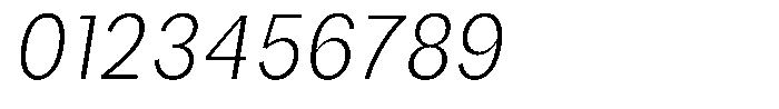 Phiano ExtLtCondSlant Font OTHER CHARS