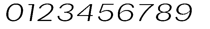 Phiano ExtLtExpSlant Font OTHER CHARS