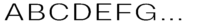 Phiano ExtLtExtExp Font UPPERCASE