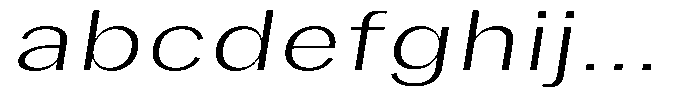 Phiano ExtLtExtExpSlant FONT