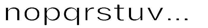 Phiano ExtLtExtExp Font LOWERCASE