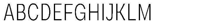 Phiano ExtLtExtraCond Font UPPERCASE