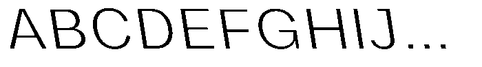 Phiano ExtLtSemExpBackslant Font UPPERCASE