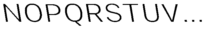 Phiano ExtLtSemExpBackslant Font UPPERCASE