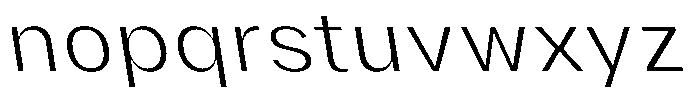 Phiano ExtLtSemExpBackslant Font LOWERCASE