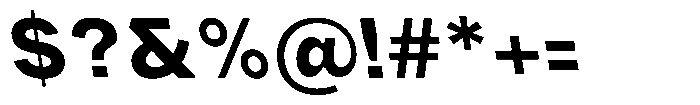 Phiano ExtraBoldBackslant Font OTHER CHARS