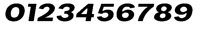 Phiano ExtraBoldExpandedSlant Font OTHER CHARS