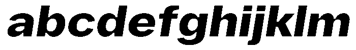 Phiano ExtraBoldExpandedSlant FONT