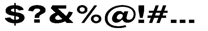 Phiano ExtraBoldExtraExpanded Font OTHER CHARS