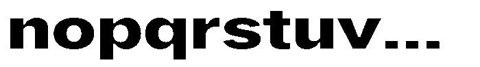 Phiano ExtraBoldExtraExpanded Font LOWERCASE