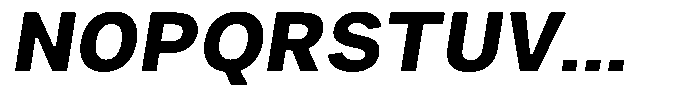 Phiano ExtraBoldSlant Font UPPERCASE