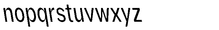 Phiano ExtraCondBackslant Font LOWERCASE
