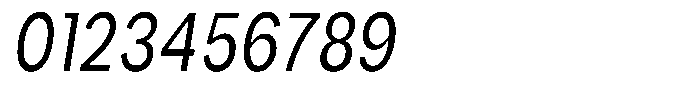 Phiano ExtraCondensedSlant Font OTHER CHARS