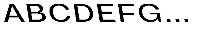 Phiano ExtraExpandedBackslant Font UPPERCASE