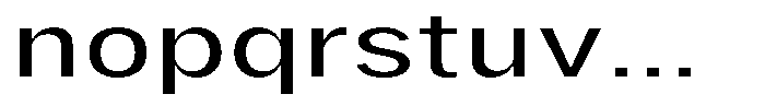 Phiano ExtraExpanded Font LOWERCASE