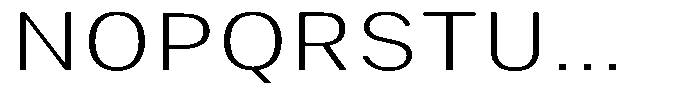 Phiano ExtraLightExpanded Font UPPERCASE