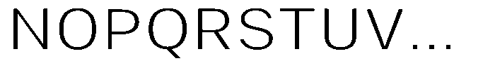 Phiano ExtraLightSemiExpanded Font UPPERCASE
