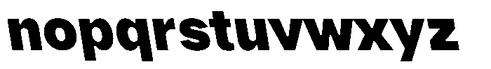 Phiano Gr BlackBackslant Font LOWERCASE