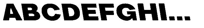 Phiano Gr BlackExpBackslant Font UPPERCASE