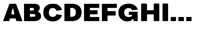Phiano Gr BlackExpanded Font UPPERCASE