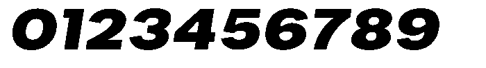 Phiano Gr BlackExpandedSlant Font OTHER CHARS