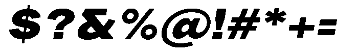 Phiano Gr BlackExpandedSlant Font OTHER CHARS