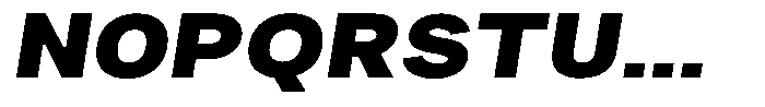 Phiano Gr BlackExpandedSlant Font UPPERCASE