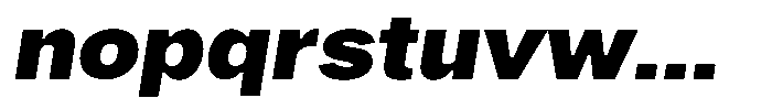 Phiano Gr BlackExpandedSlant Font LOWERCASE