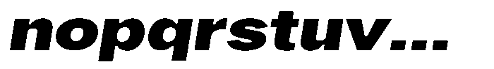 Phiano Gr BlackExtExpSlant Font LOWERCASE