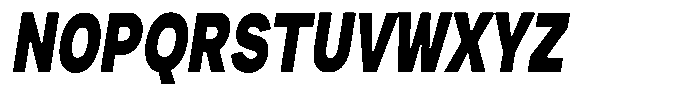 Phiano Gr BlackExtraCondSlant Font UPPERCASE