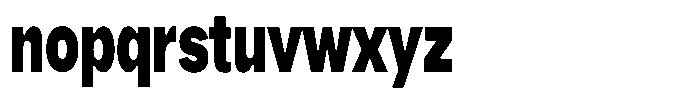 Phiano Gr BlackExtraCondensed Font LOWERCASE