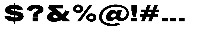 Phiano Gr BlackExtraExpanded Font OTHER CHARS